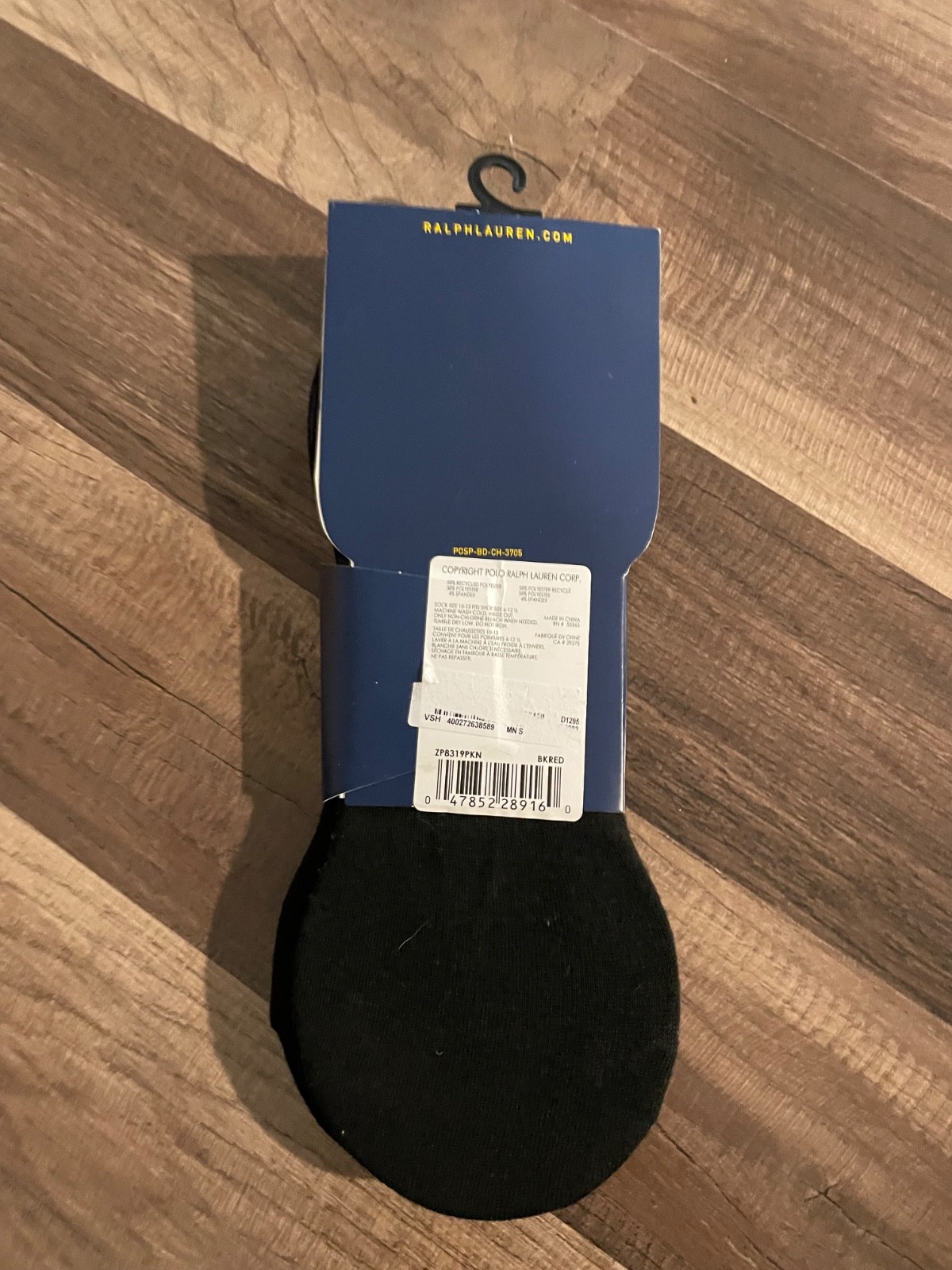 Polo Ralph Lauren 3 Pairs Dress Liners Black Socks Men’s Shoe Size 6-12.5 NWT