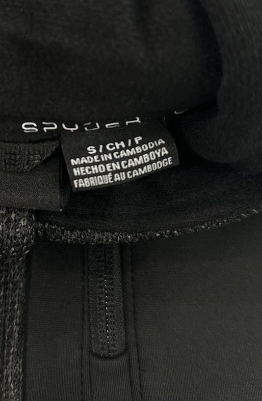 Spyder Men’s Full Zip Relaxed Fit Stand Collar Jacket, Black, Size S