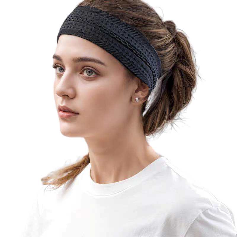 Sports Headband for Men Women Moisture Wicking Sweat Band Elastic Wide Hair Band