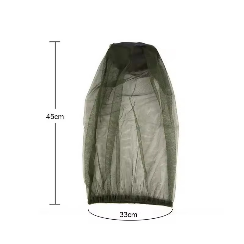 Anti Mosquito Fishing Cap Mesh Hat Net Adjustable for Outdoor Camping