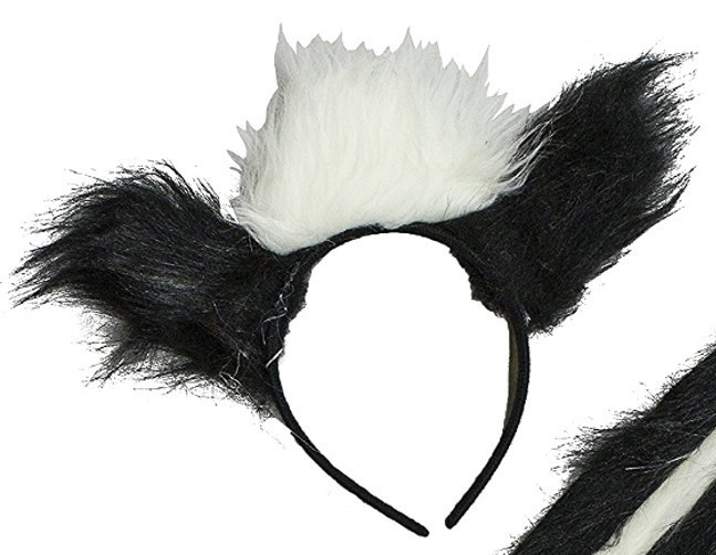 FORUM SKUNK ANIMAL SET/KIT UNISEX HALLOWEEN COSTUME ACCESSORY 68936