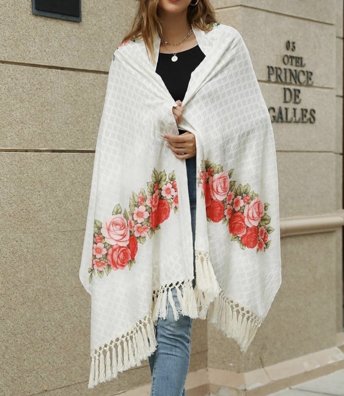 Virgin Mary Shawl for Women Our Lady of Guadalupe Catholic Prayer Shawl