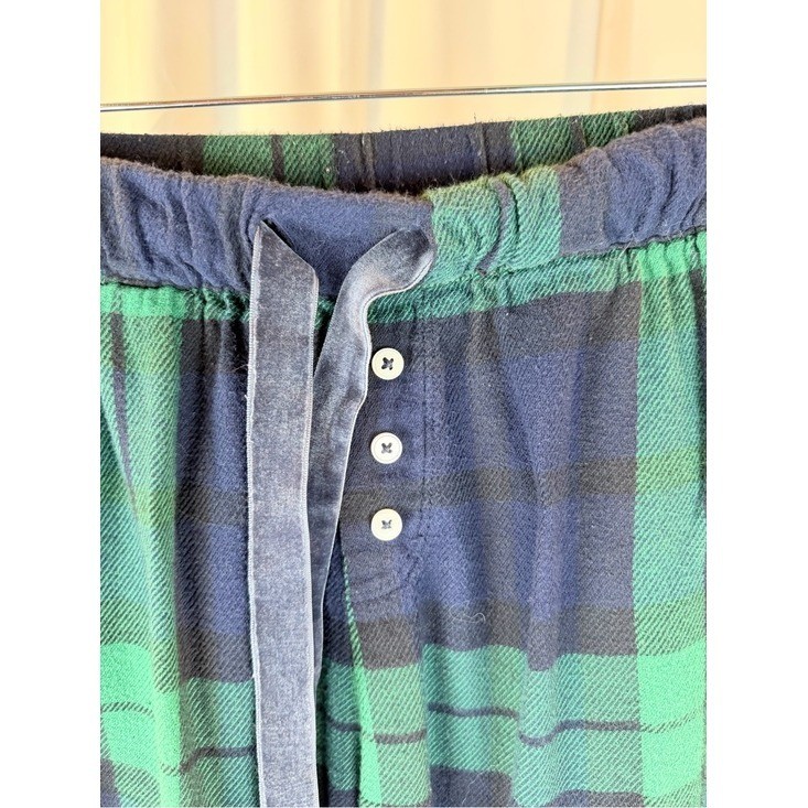 Aerie Women’s Green Navy Blue Plaid Flannel Pajama Joggers Small