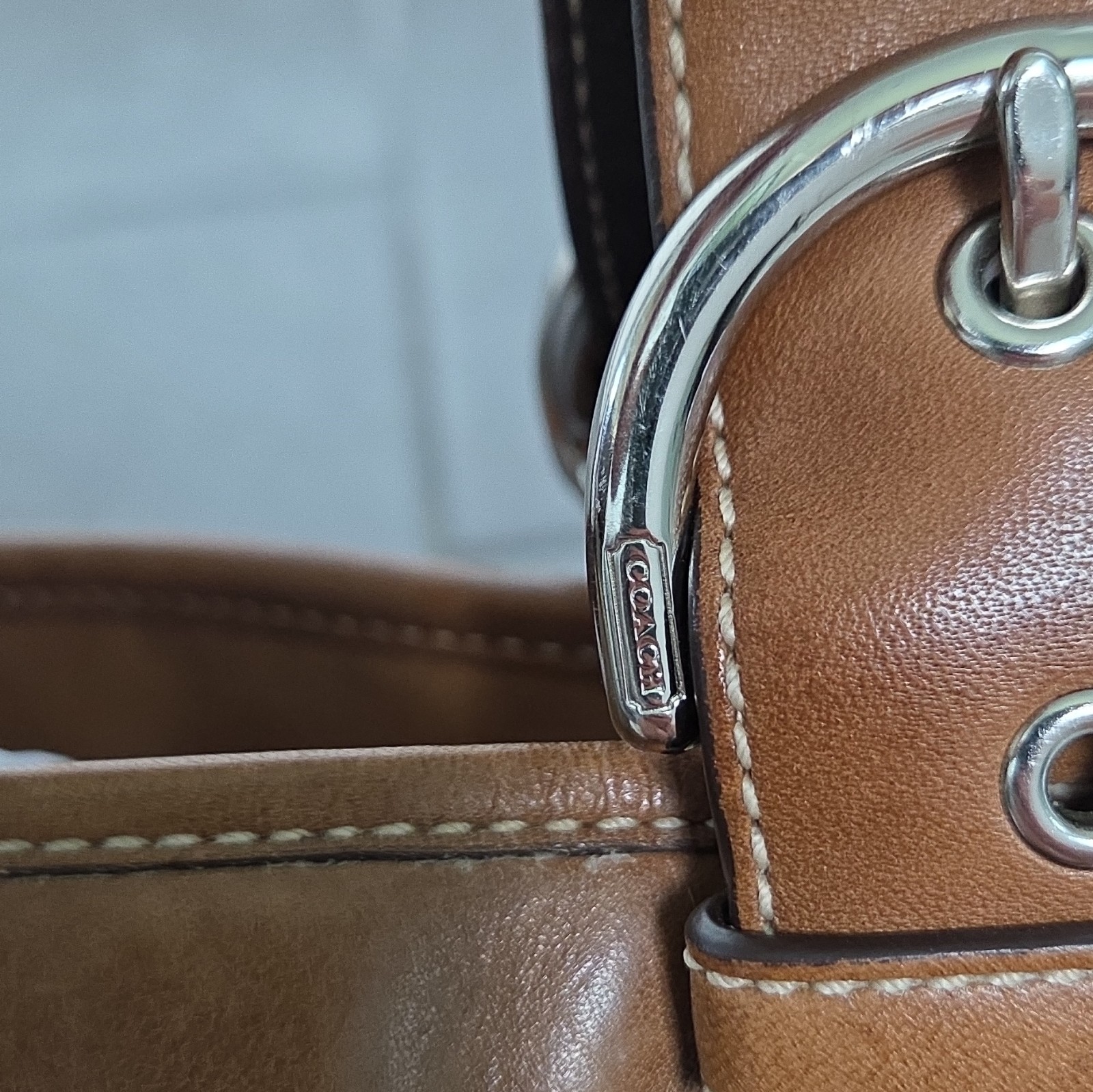 Y2K Vintage Coach Brown Soho Soft Leather Tote