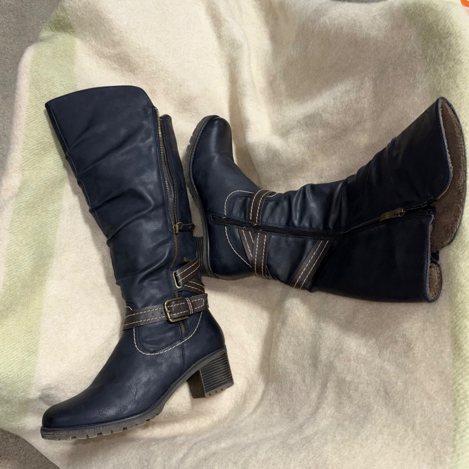 Spring Street Gemisola Water Resistant Faux Fur Lined Knee High Boot (Women) 9