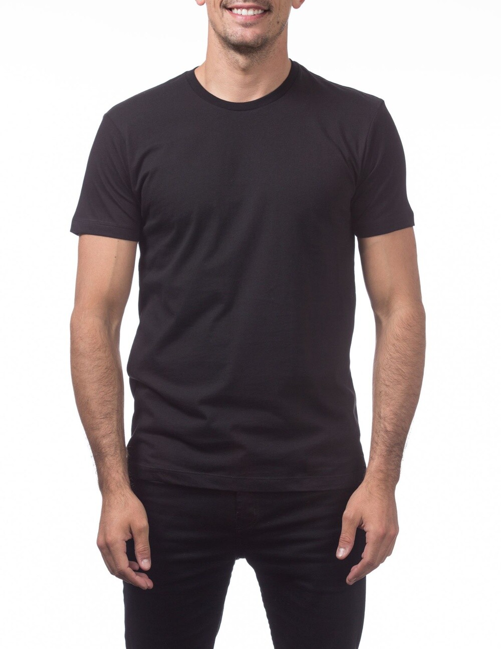 PRO CLUB MENS LIGHTWEIGHT T SHIRTS 4 X-Large BLK WHITE