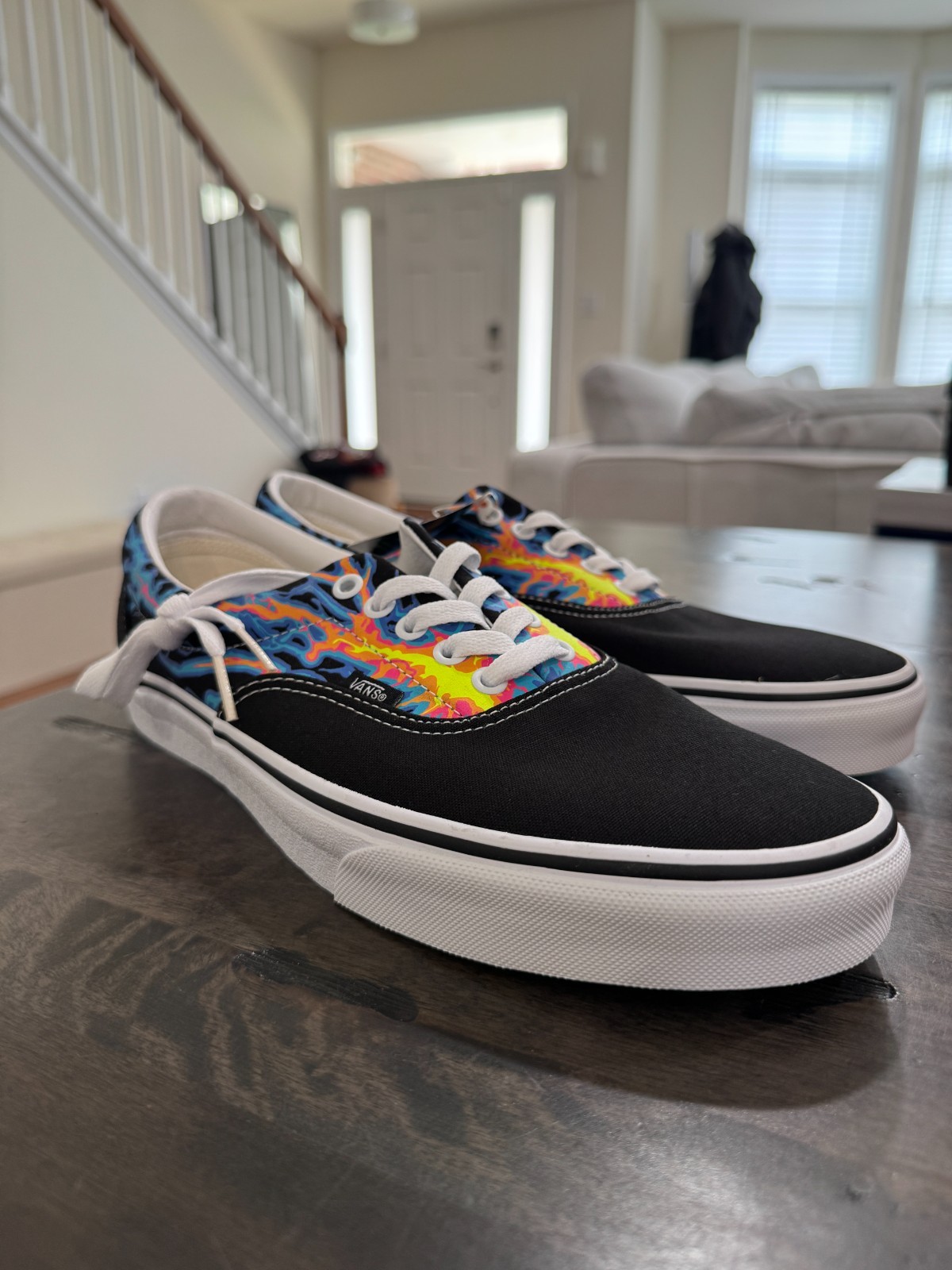 Vans Era ‘Electric flame’ Black Men size 7.5-13 SKU VN0A5JMLB03
