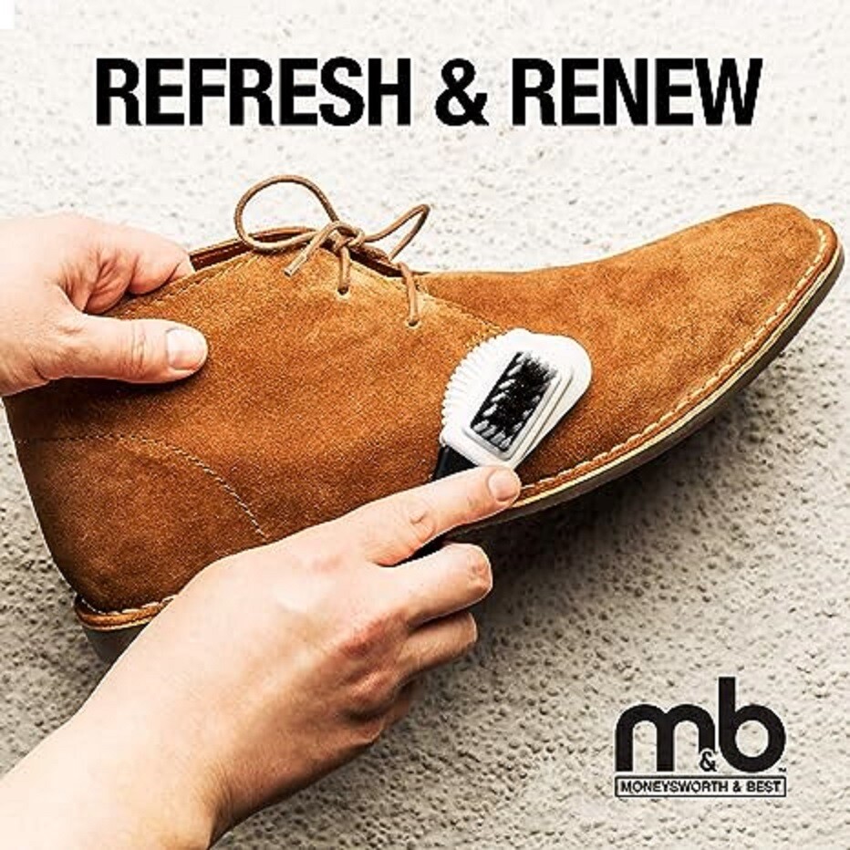 Moneysworth & Best Suede Renew Spray Can w/ FREE GIFT Cleaning Brush M&B