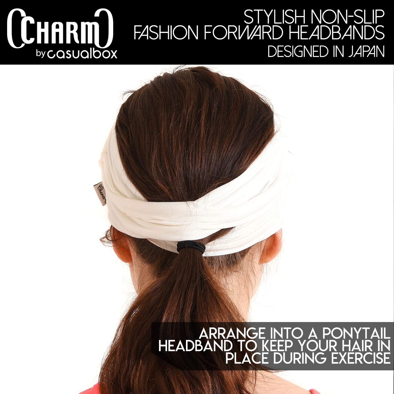 Japanese Style Head Wrap Headband for Men & Women – Workout, Yoga, Daily Wear, K