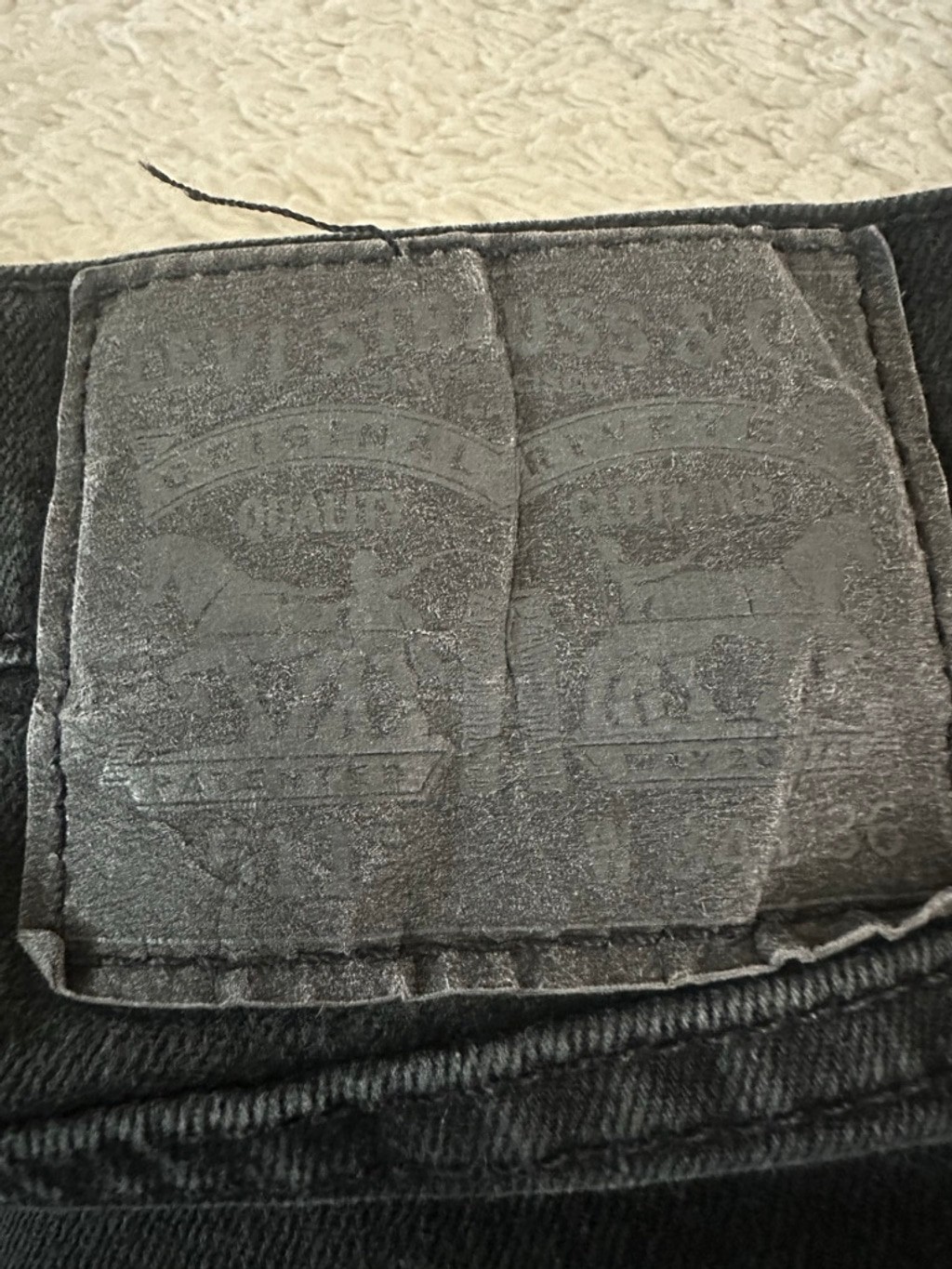 Men’s Levi’s 511 Slim Straight Jeans in Black w34 L36