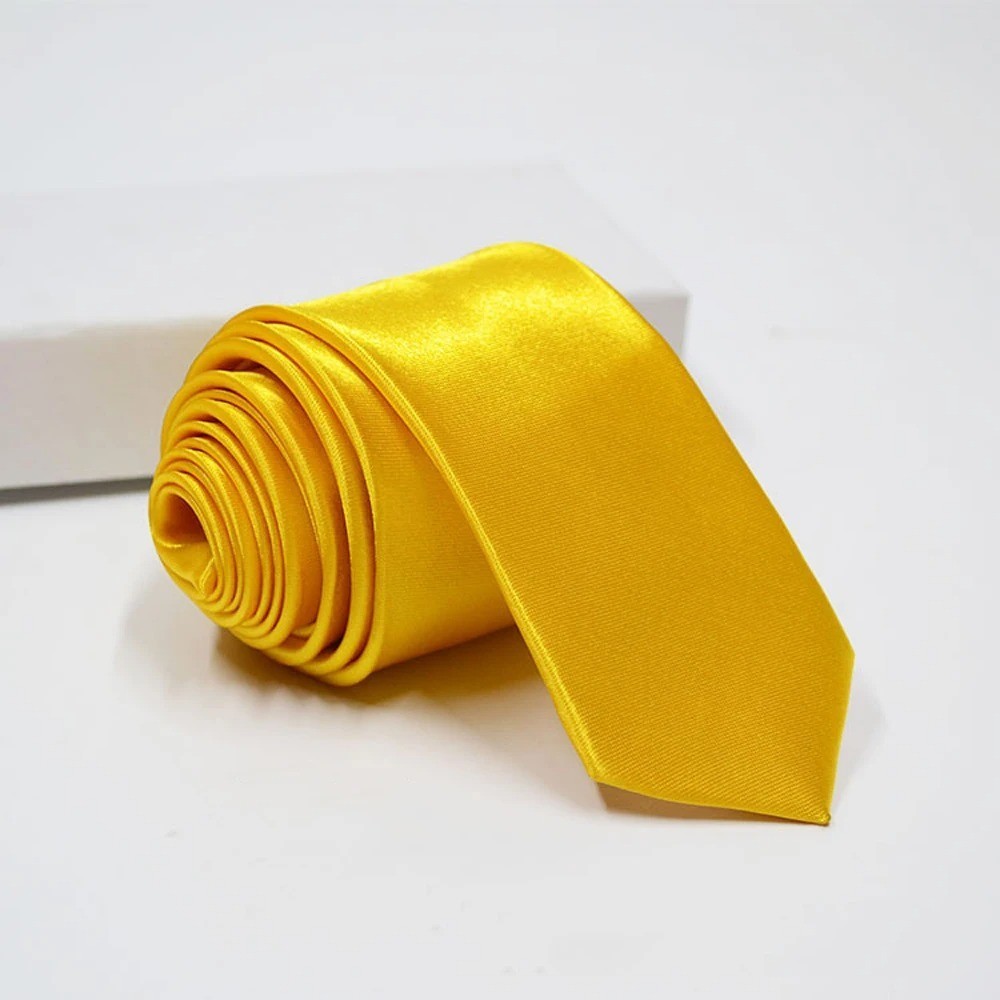 Solid Color Skinny Tie Slim Necktie for Men(5 cm)