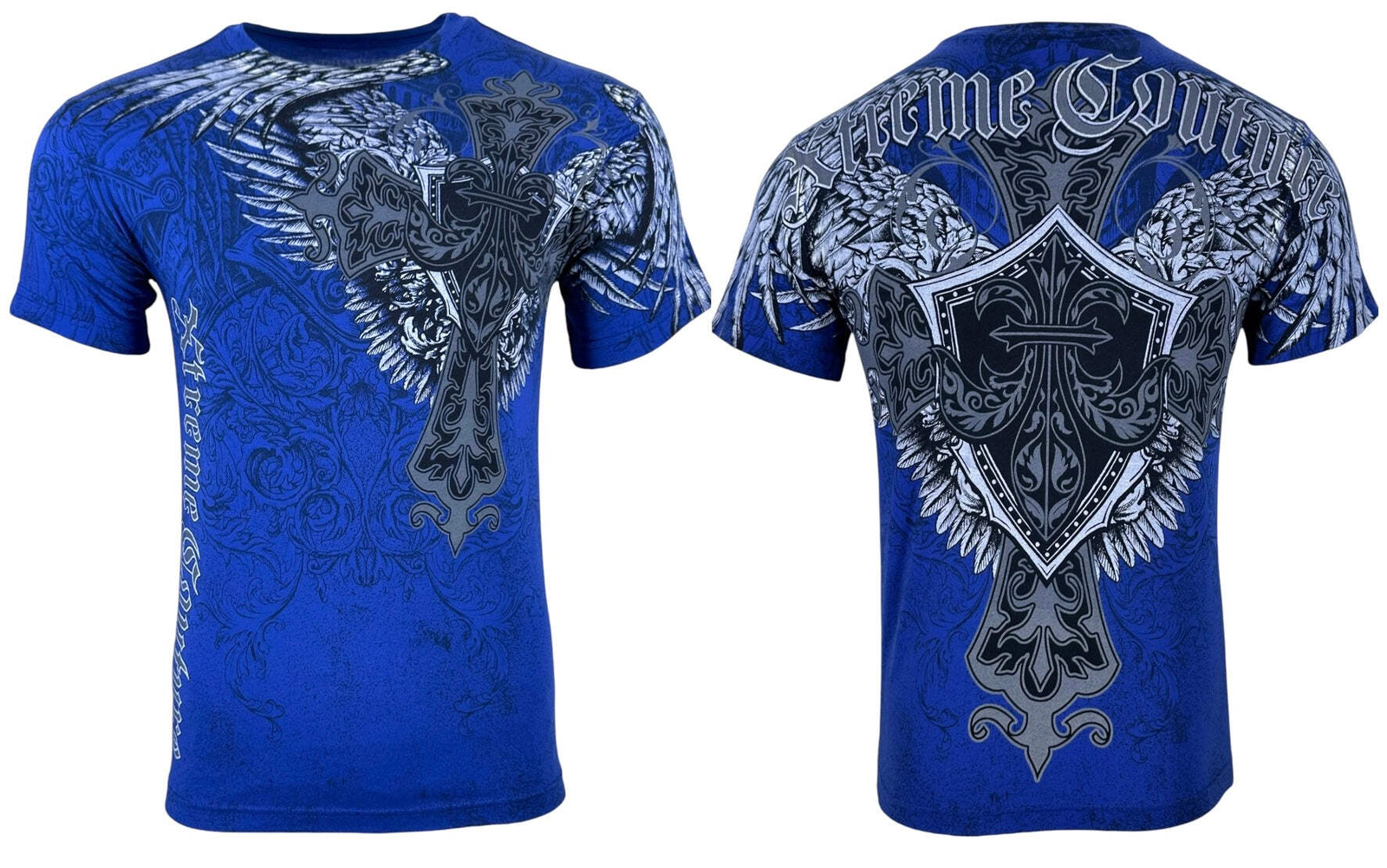 Xtreme Couture By Affliction Men’s T-shirt Long View Biker Tattoo S-5XL