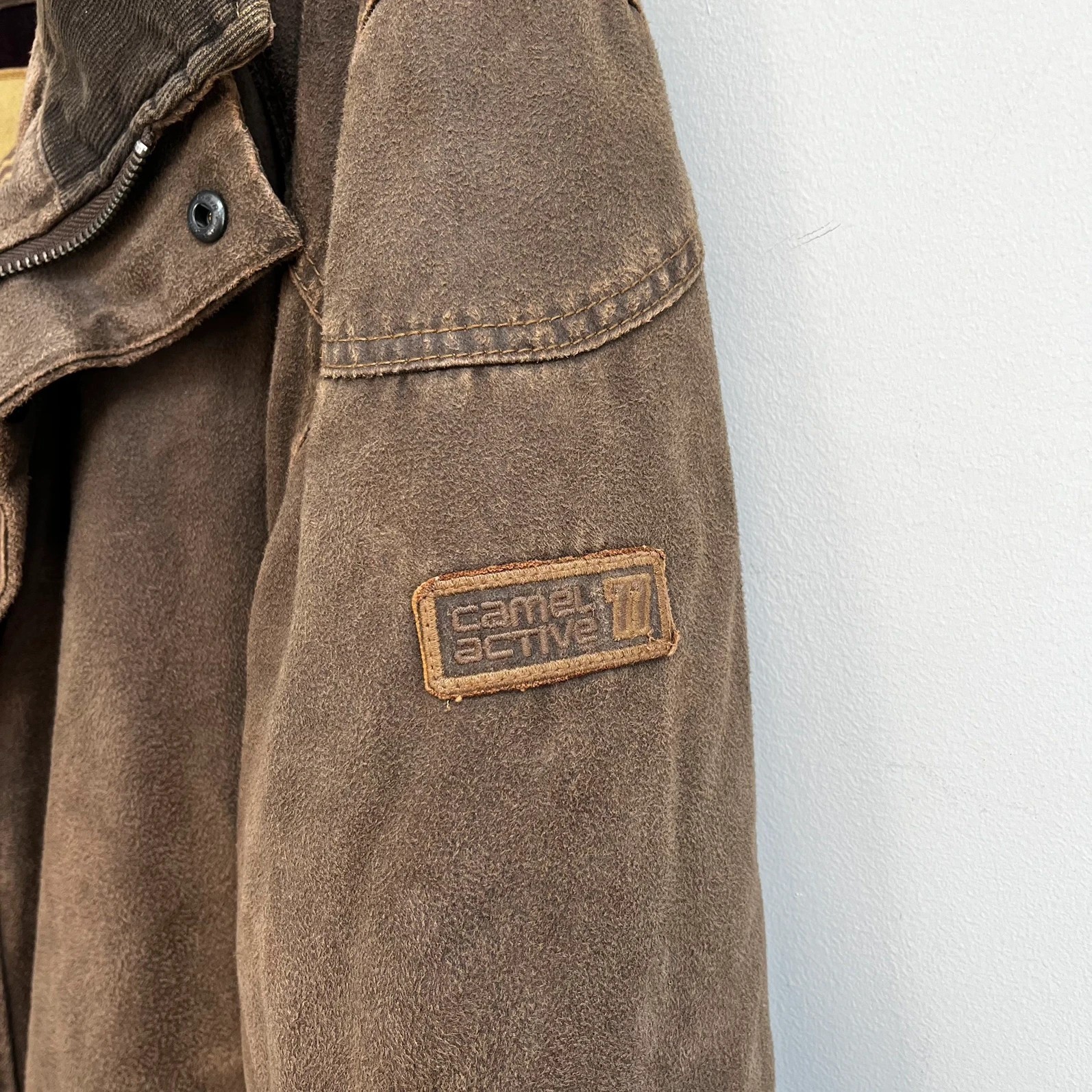 Camel Active mens jacket brown distressed look size 56 XXL