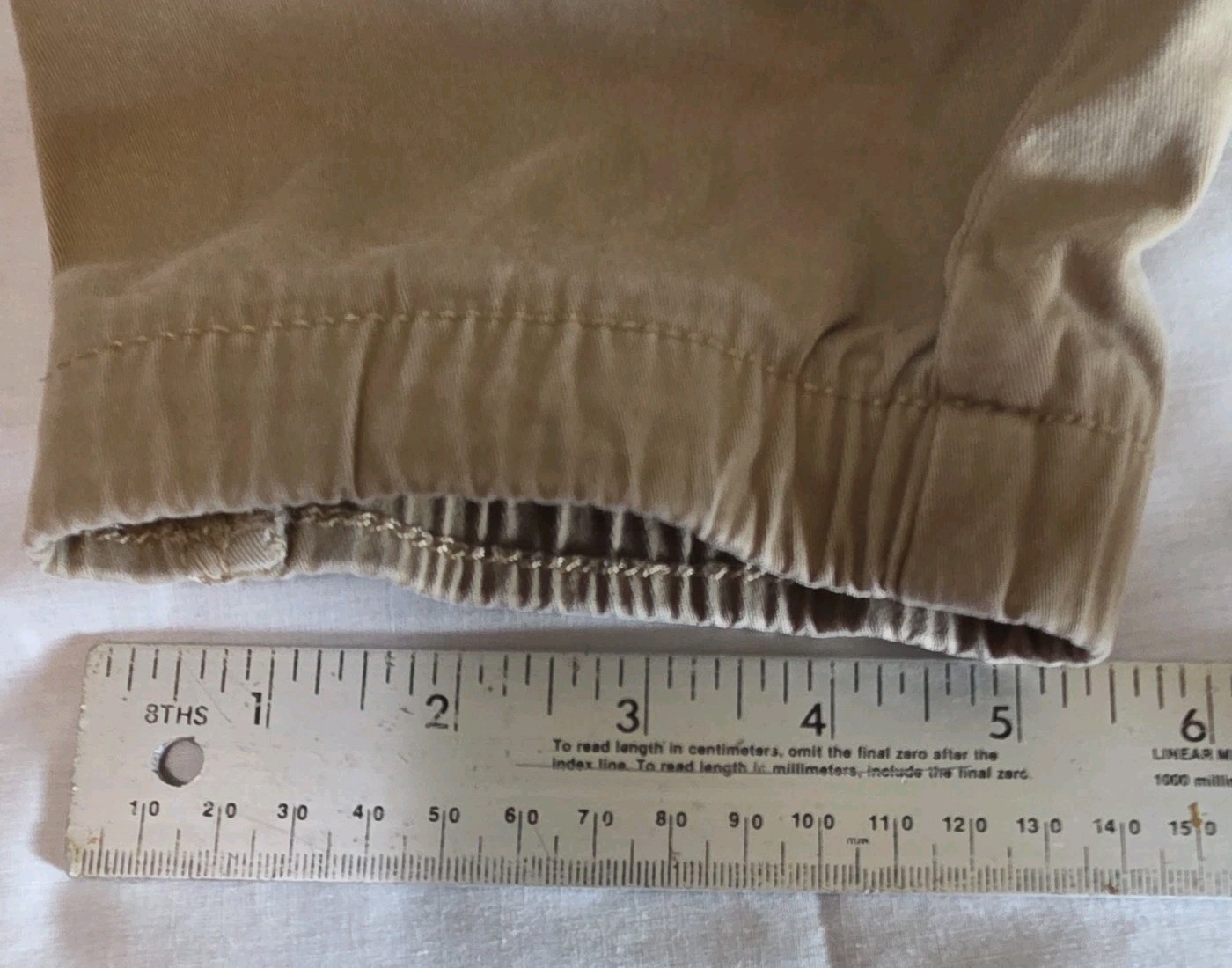 Hollister Men’s Skinny Jogger Pants Beige XL Cotton Twill Stretch Cargo Pockets