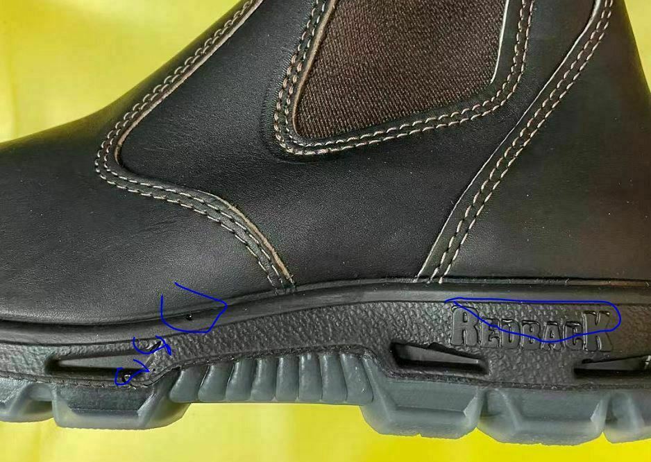 Redback Easy Escape Oil Kip UBBK Elastic Sided Soft Toe Work Boots Black