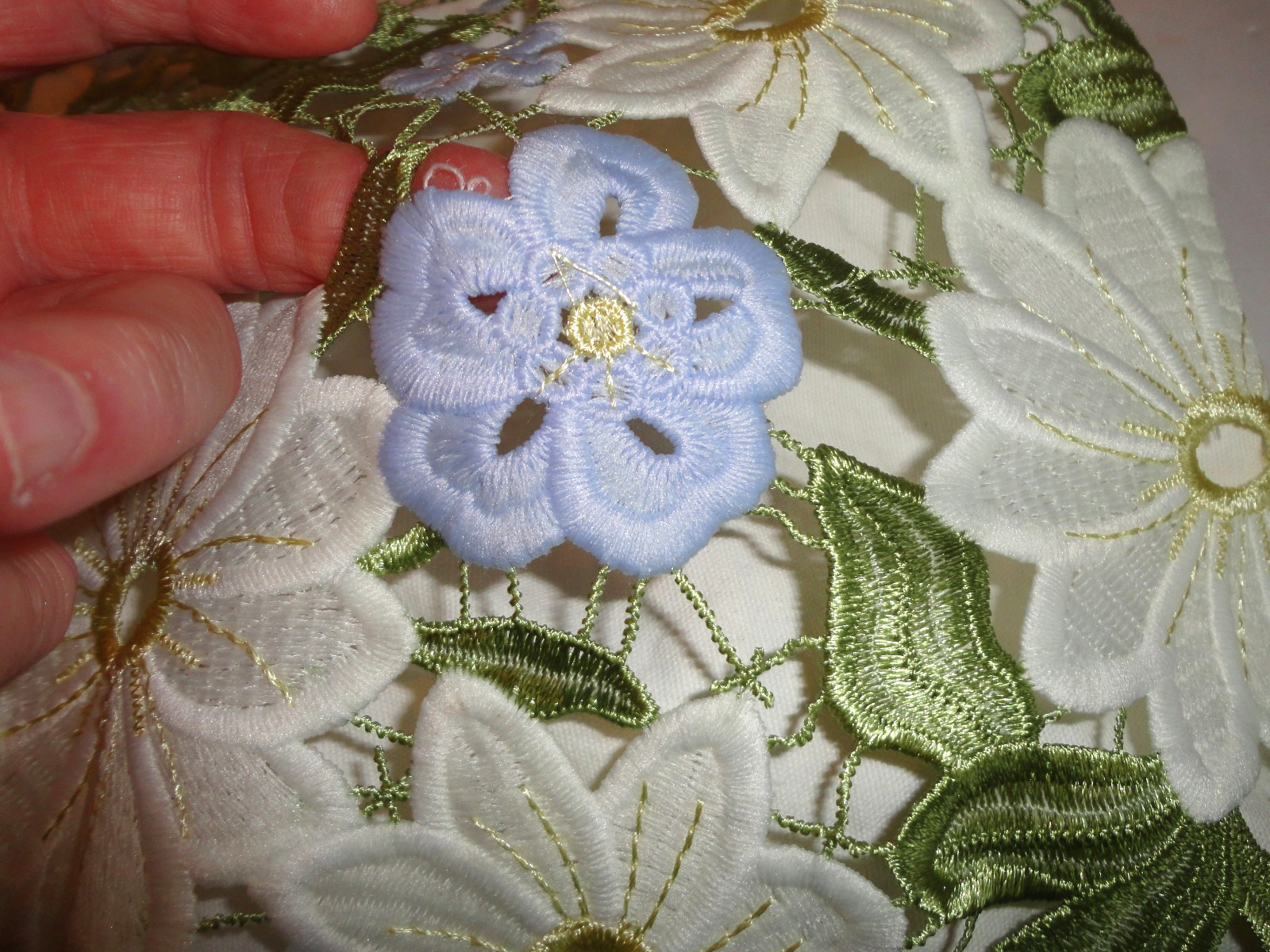 Clutch Bag Dressy Wedding Special Event Embroidered Flowers 8.5 x 10 inches