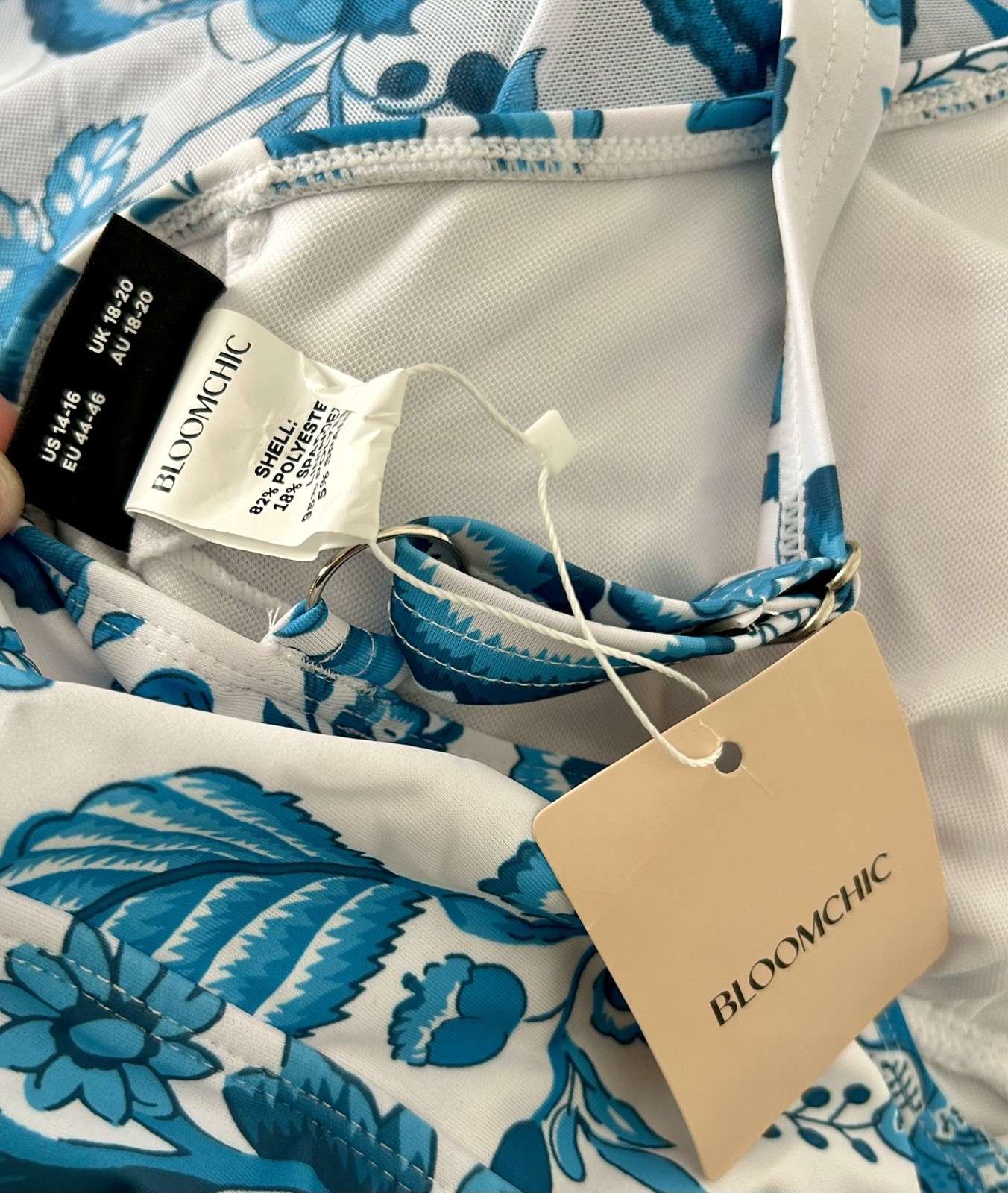 BNWT BloomChic Swimsuit With Skirt 2 Piece Size 18 – 20 New Holiday Plus Size
