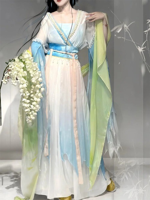 Hanfu Dress Women Chinese Traditional Embroidery Hanfu Carnival Cosplay Costume