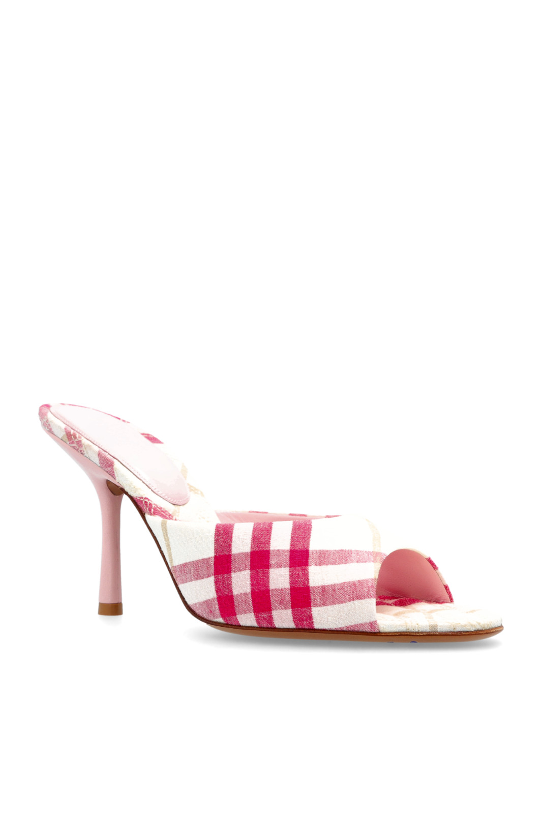 BURBERRY Mews Pink Mules New And Authentic