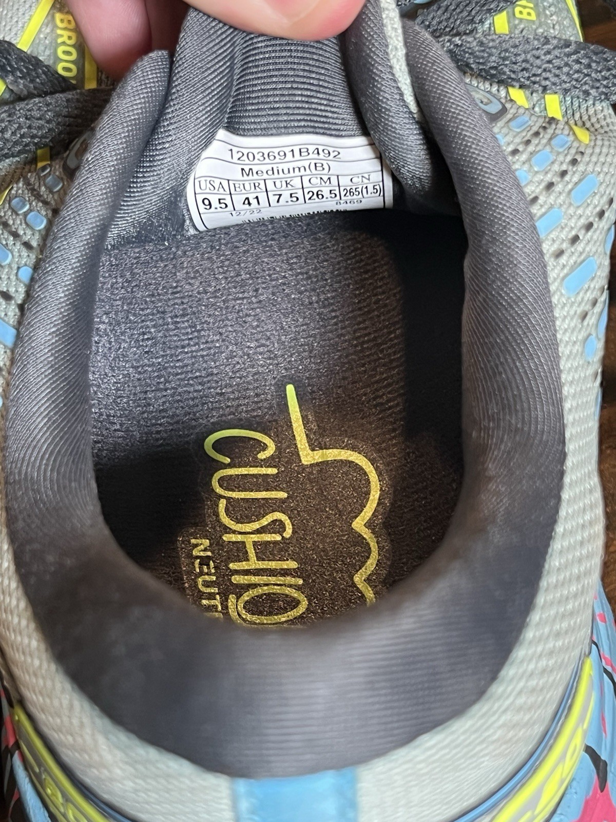 Brooks Glycerin 20 Womens 9.5 Running Shoes – Black/Blue/Pink Paint Drip Splat