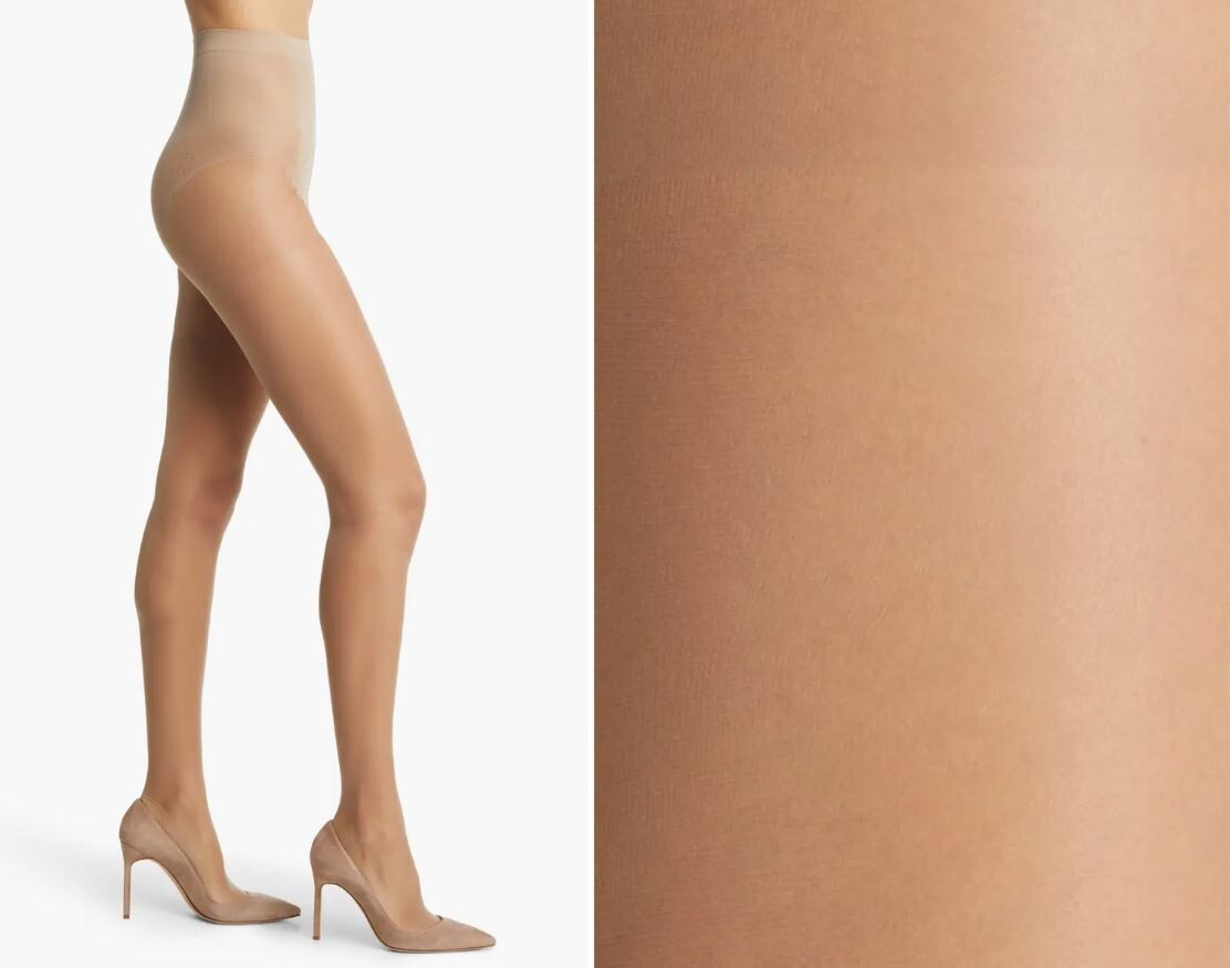 Nordstrom High Cut French Lace Sheer Tights with Control Top Choose Size/Color