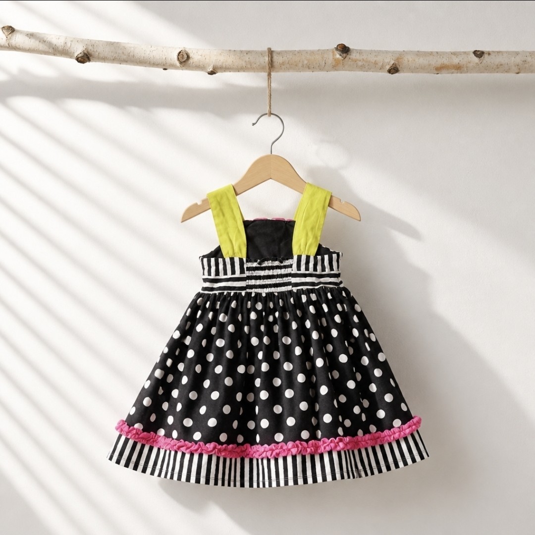 Iris & Ivy Girls Dress 24M Polka Dot Flower Sleeveless Nordstrom