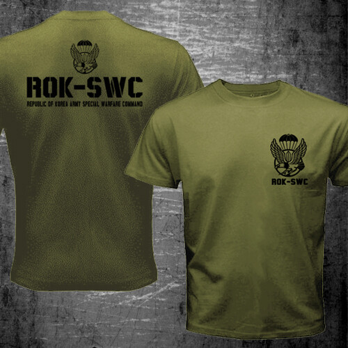 Republic of South Korea ROK Army Special Forces Warfare Command Military T-shirt