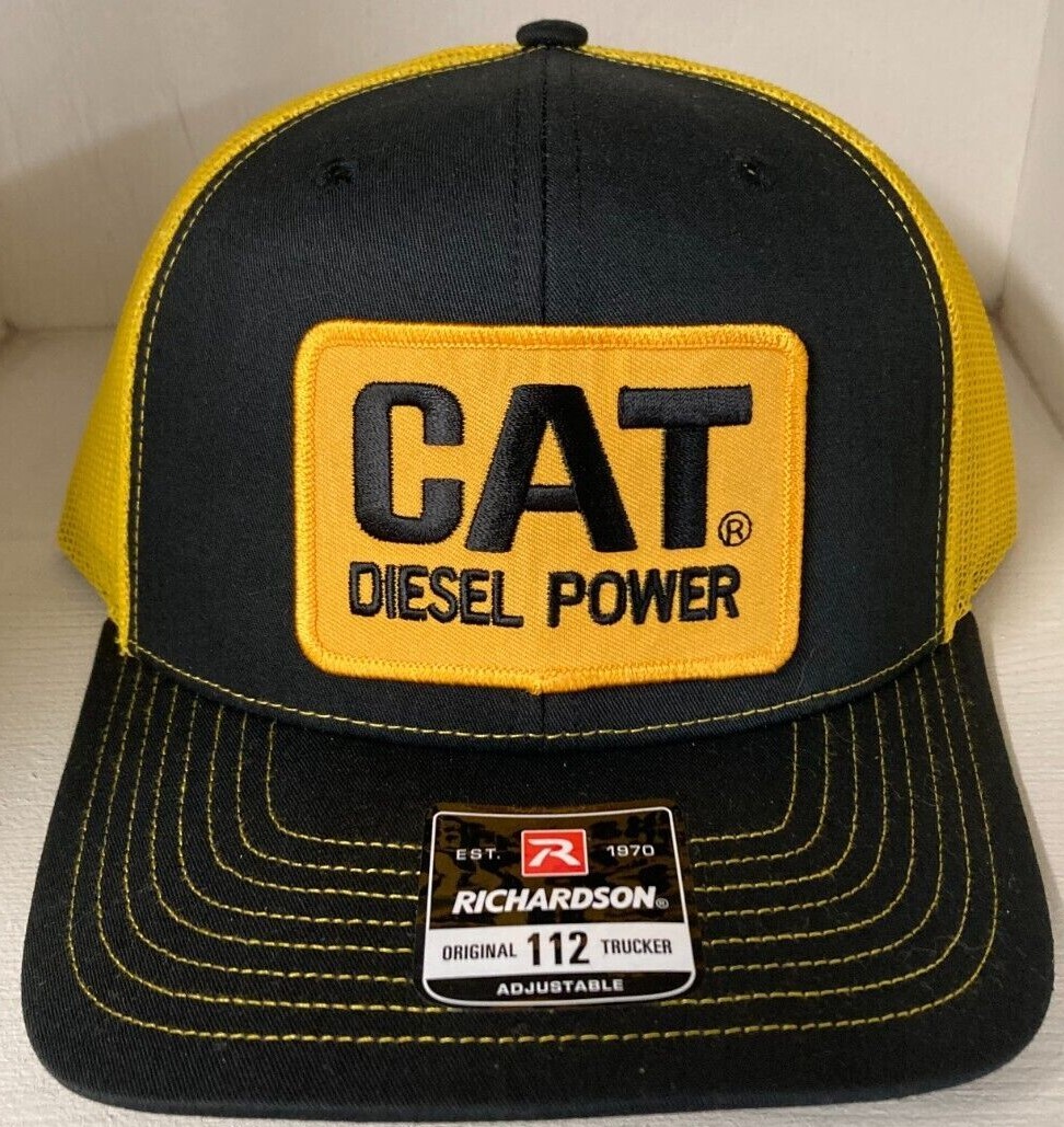 Caterpillar CAT Diesel Power SNAPBACK TRUCKER Hat Cap Classic New!