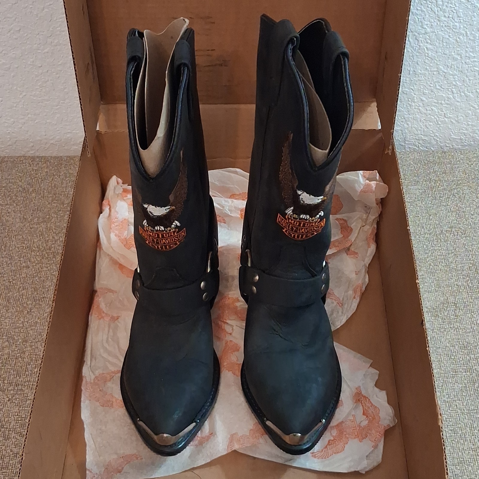 Harley-Davidson Women’s Leather Boots Size 8 EE Black