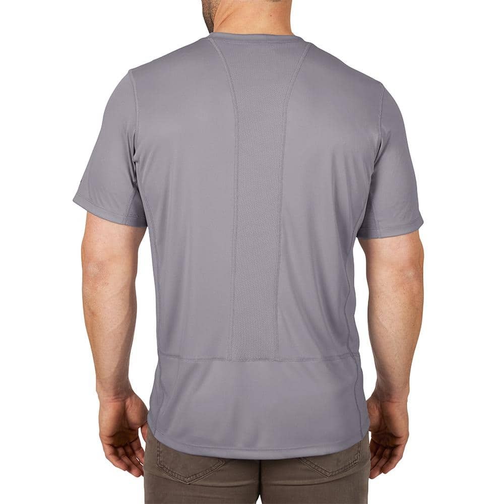 Milwaukee Gen II Men’s Work Skin Extra Large Gray Short-Sleeve T-Shirt