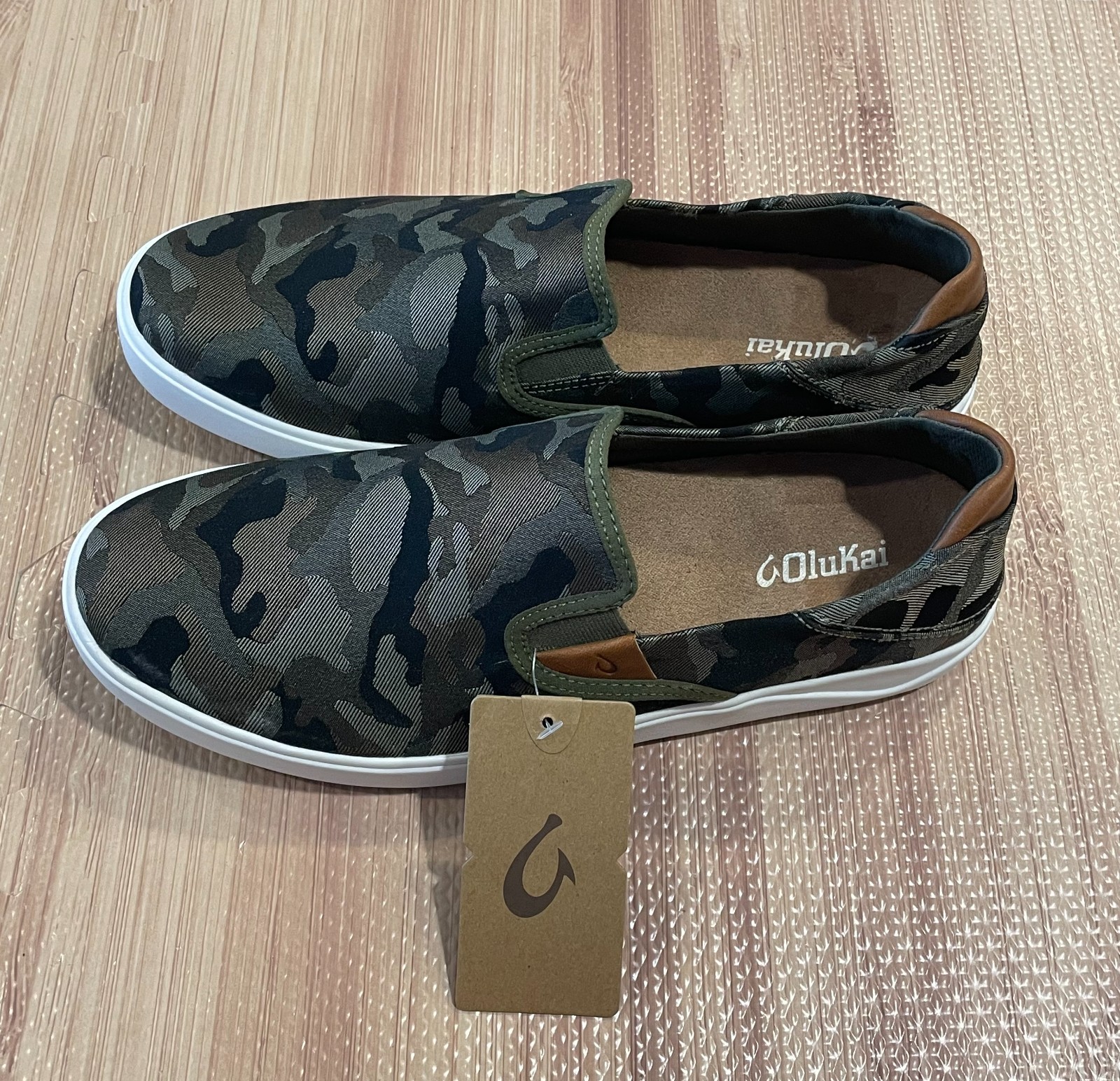 NEW Olukai Lae’Ahi Pa’i Men’s Camo Slip-On Shoes (MSRP:$130)