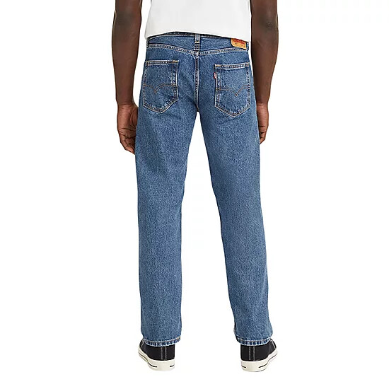 Levi’s 505 Mens Straight Fit Stonewash Blue Denim Jeans All Sizes Reg Big Tall