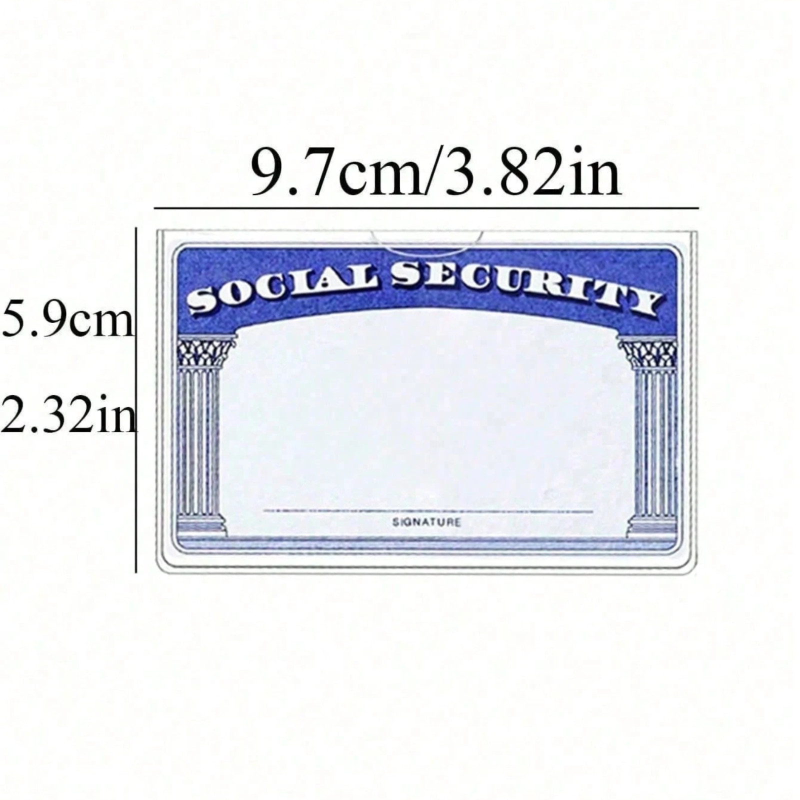 20Pcs Medical Card Holder Sleeve Waterproof PVC ID Credit License Protector Set