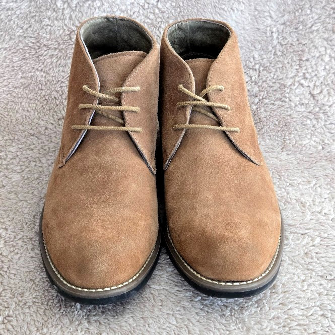 Bruno Marc Mens Chukka Boots Urban-01 Lace Up Suede Brown Size 8.5 Casual