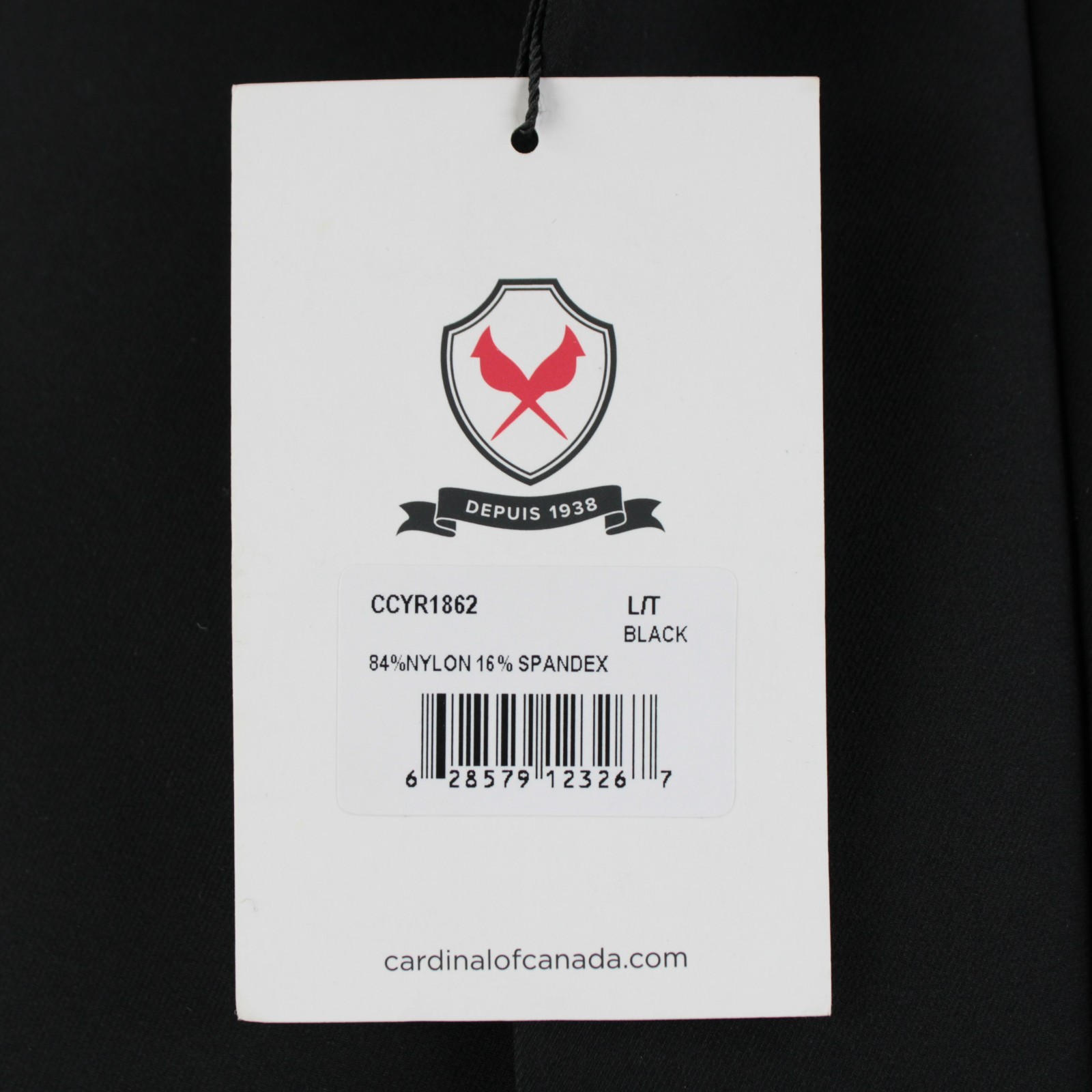 Cardinal of Canada NWT Nylon Blend Hooded Jacket Size Large US In Solid Black