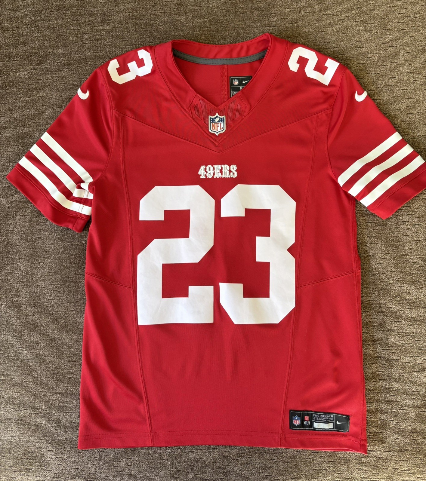 Christian McCaffrey San Francisco 49ers Nike Men’s football Jersey Sz small