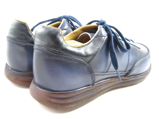 Allen Edmonds “BRENTWOOD” Reserve Lace-Up Leather Dress Sneakers 11 D Navy (787N