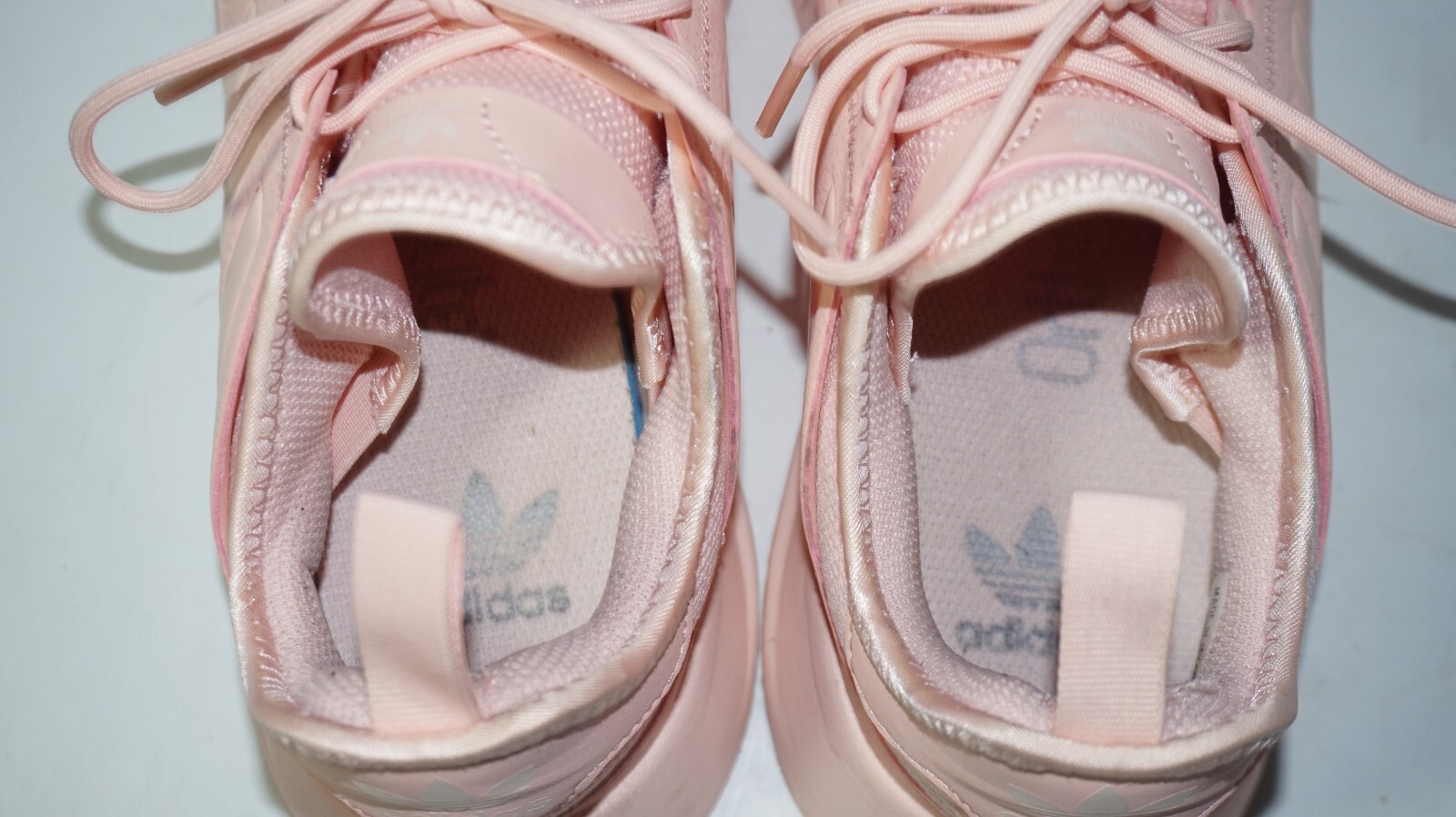 Adidas Bubblegum Pink X PLR Sneakers Shoes Womans Sz 7 Mens Sz 9