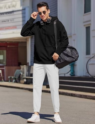 Coofandy Pants Cargo Solid Mens Casual Joggers Elastic Drawstring Chino Hiking