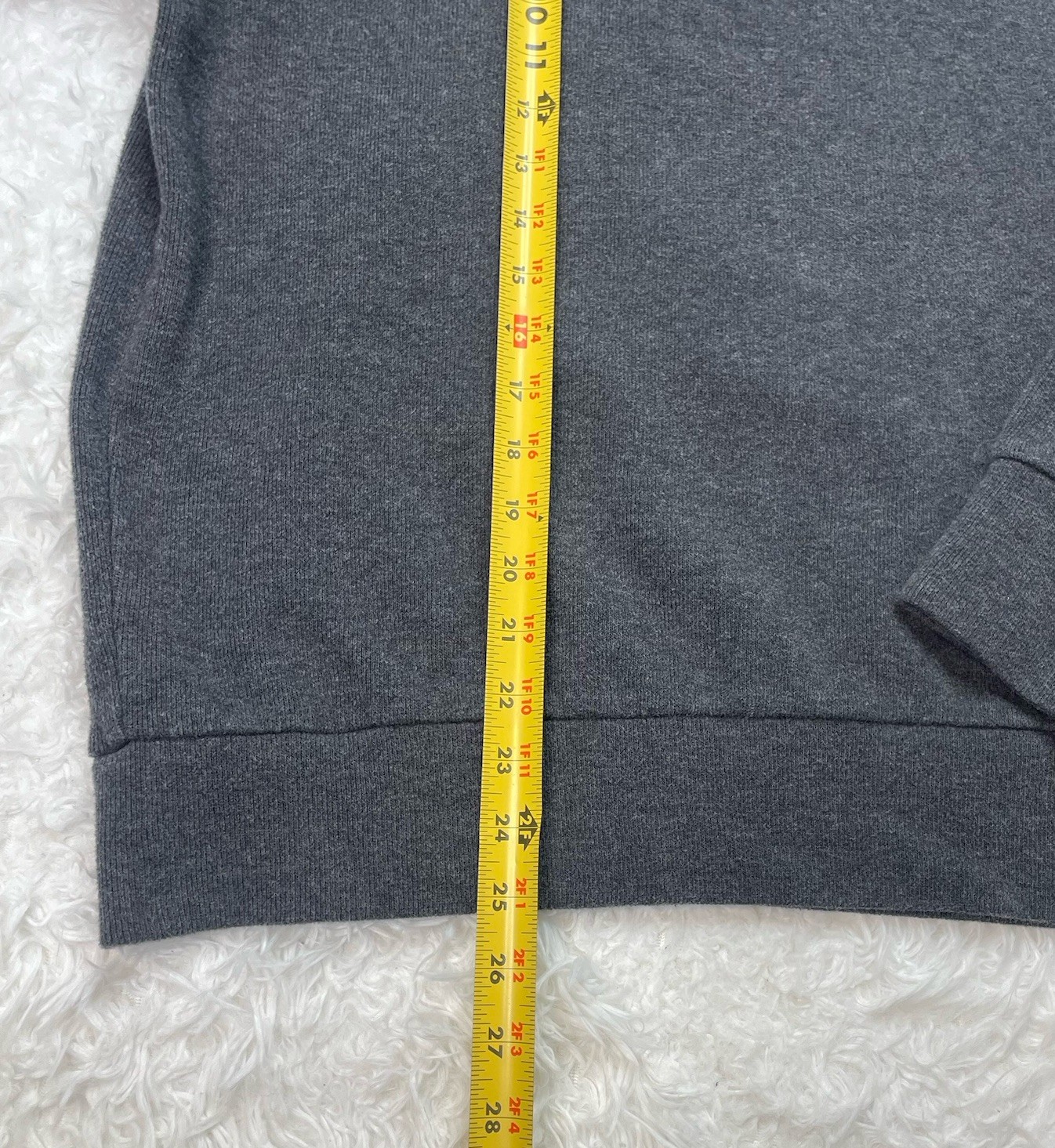 Polo Ralph Lauren Mens Size Large Shawl Neck Fisherman Sweater Gray Elbow Patch