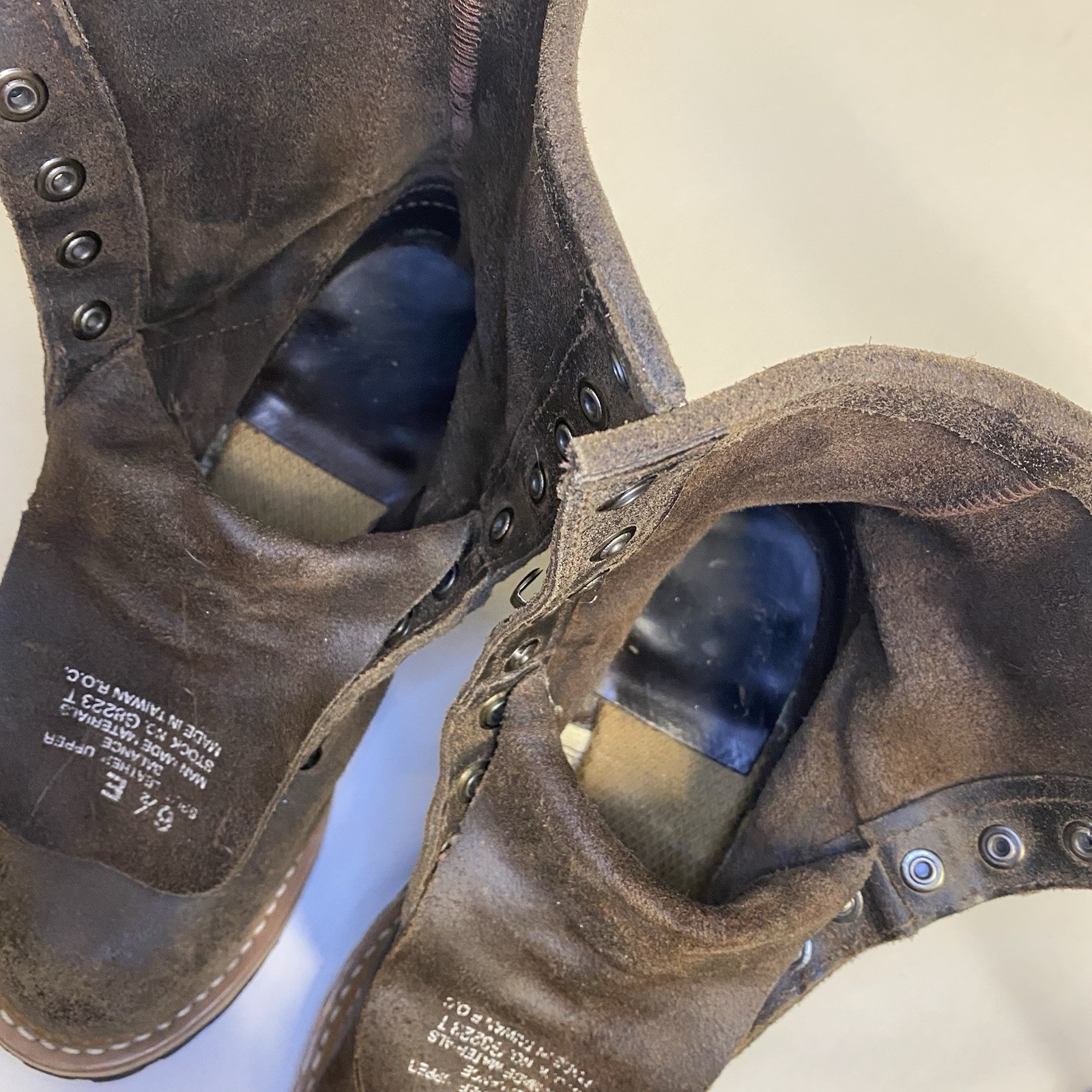 Georgia Boot 6.5 E Logger Split Leather Lug Sole G8223T Steampunk Cosplay