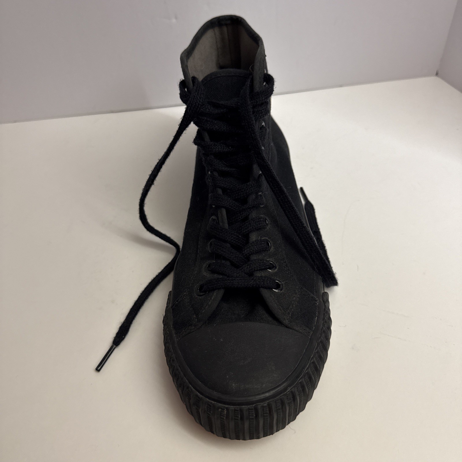 PF Flyers Shoes Mens 10 High Top Canvas Sneakers Sandlot Drip Street Hustle