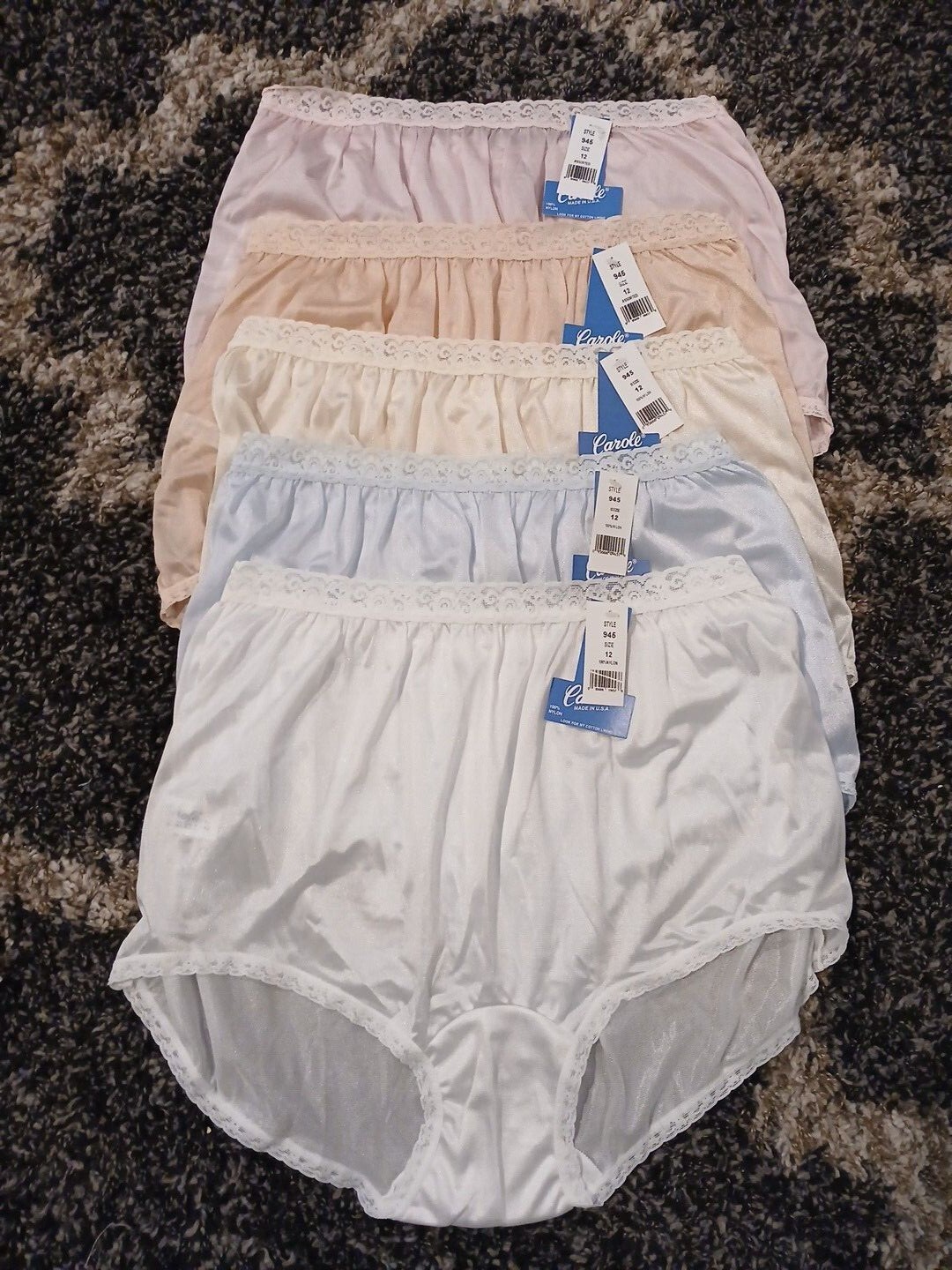 90’s Vintage Carole 100% Captiva nylon panties w/tags sz 12
