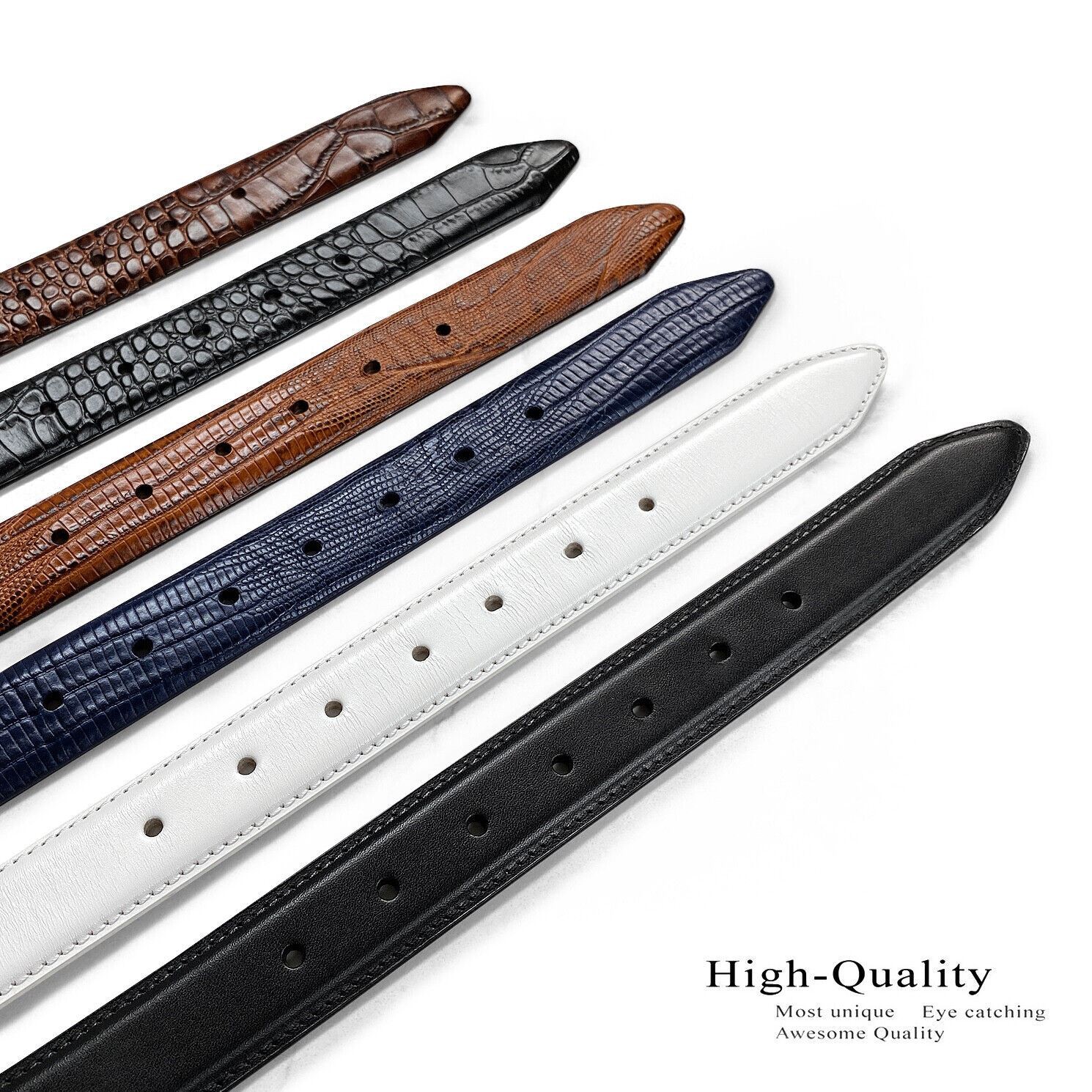 The Andrew Full Genuine Leather Italian Calfskin Designer Dress Belt 1-1/8″ Wide
