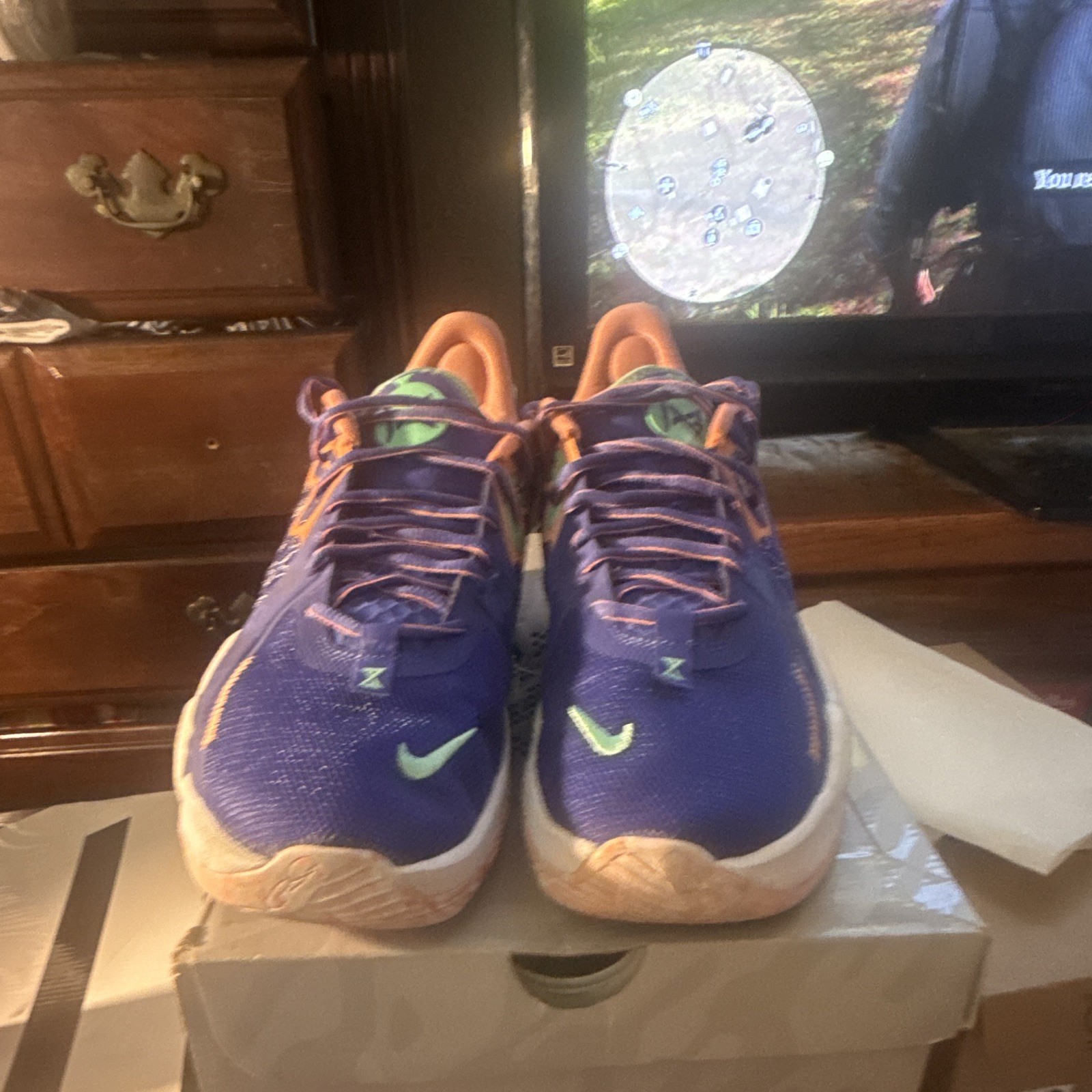 Nike PG 5 LA Drip Men’s Sneaker Lapis/Blue Void/Crimson Bliss CW3143-400