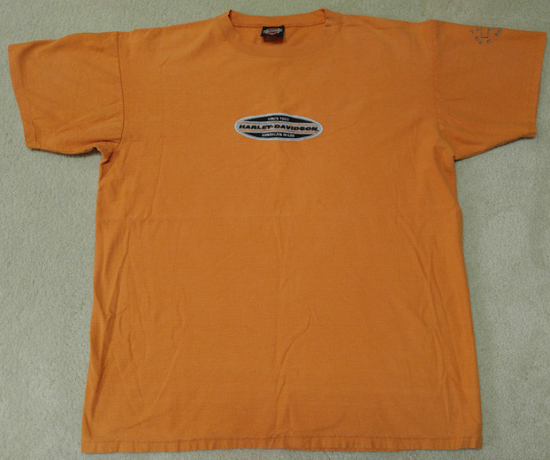 HARLEY-DAVIDSON SINCE 1903 FT. WASHINGTON, MD T-Shirt Men’s XL Orange