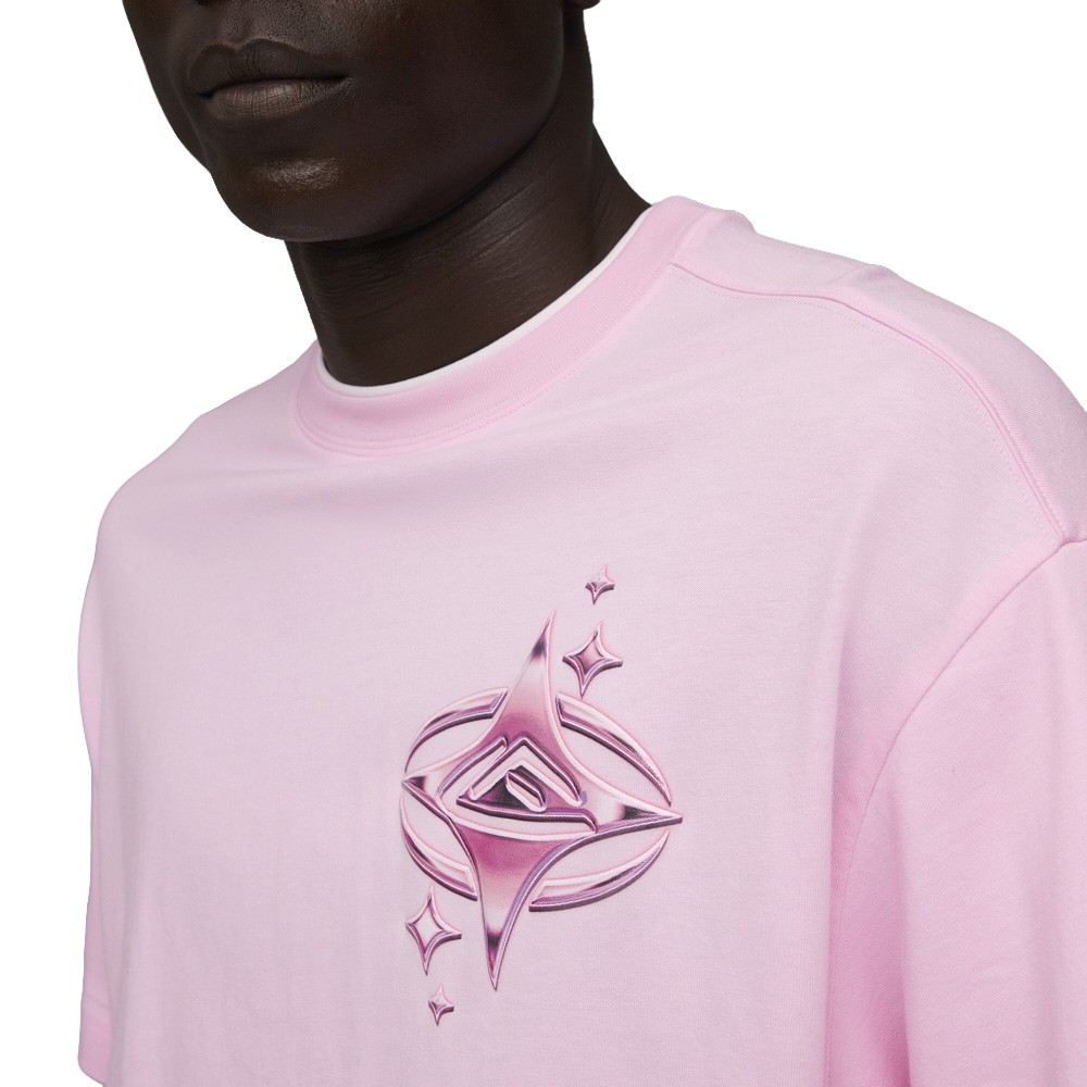PUMA X Lafrance Pink Heem Crew Neck Long Sleeve T-Shirt Mens Pink Casual Tops 6