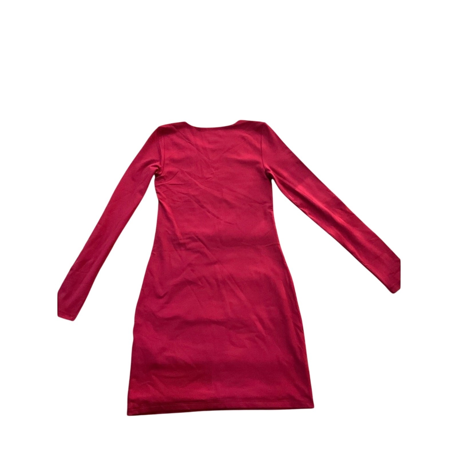 Babaton Aritzia Long Sleeve Bodycon Mini Dress Magenta Size M NWOT SS26