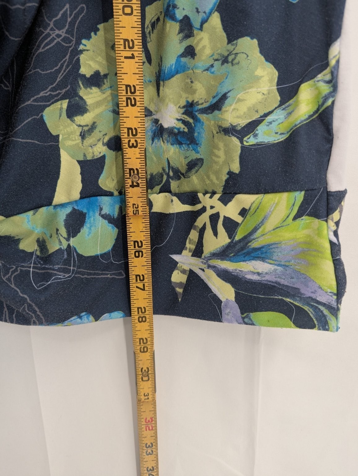 Live Well Women’s Floral Print Top Navy Blue 18/20W Polyester Spandex