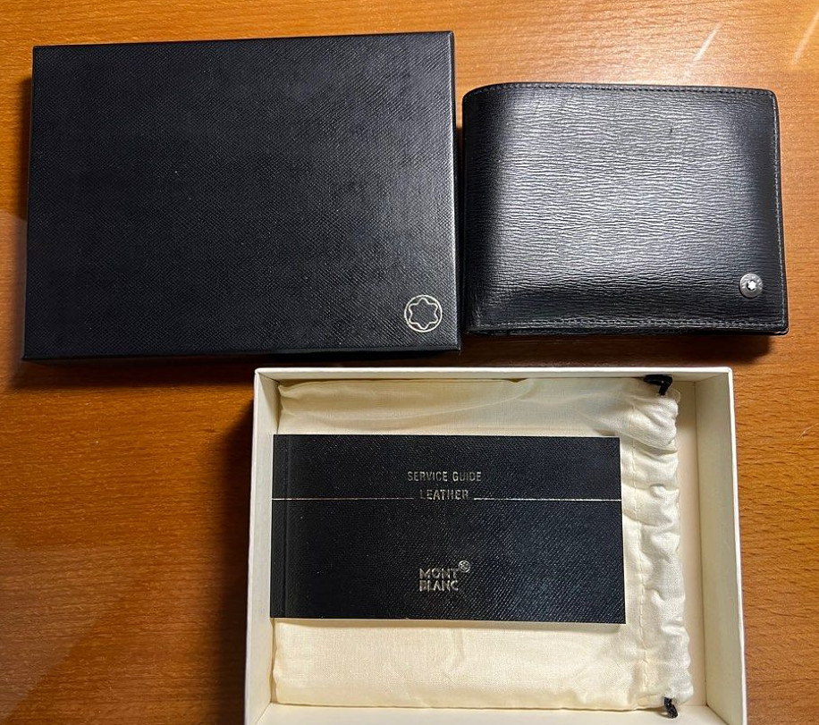 Montblanc Meisterstück Bifold Wallet Black Leather Mens Luxury Gift NIB